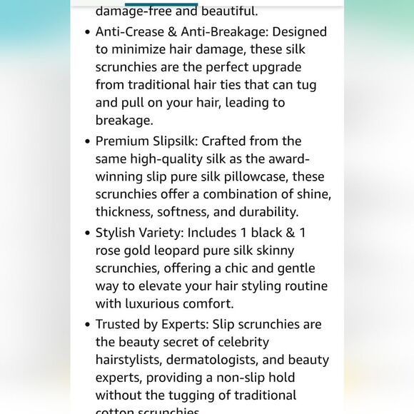 Slip Cindy Duo Skinny Scrunchies - Picture 10 of 11